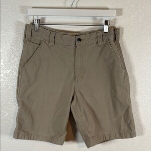 Carhartt Tan Canvas Relaxed Fit Shorts Size 34